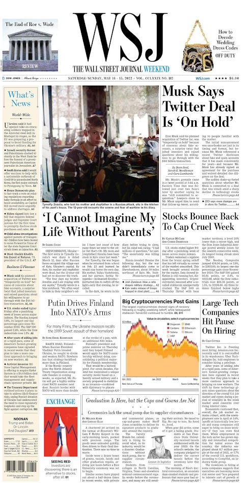 WALL STREET JOURNAL WEEKEND