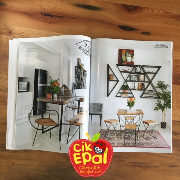 Cik Epal: Dekorasi rumah Cik Epal dalam Majalah GLAM DEKO