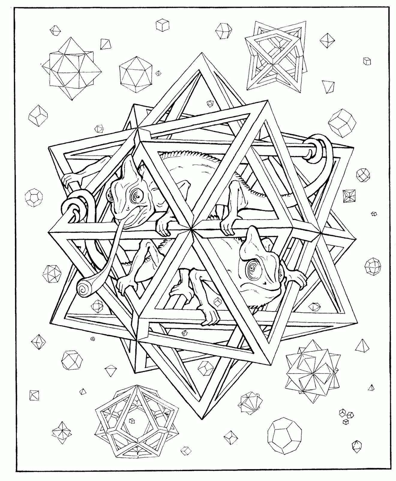 Coloring Pages 3D 10