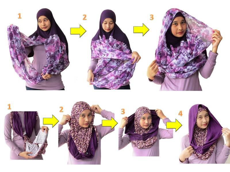 Tutorial Cara Memakai Hijab Lengkap Dalam Gambar  Artikel Terbaru 