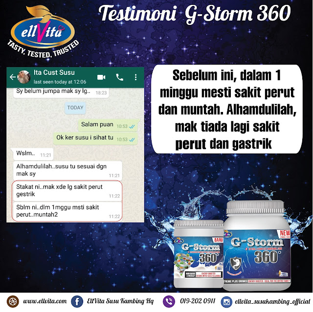 G-STORM 360' : Penyelesaian kepada masalah gastrik, pedih ulu hati dan ketakselesaan perut.