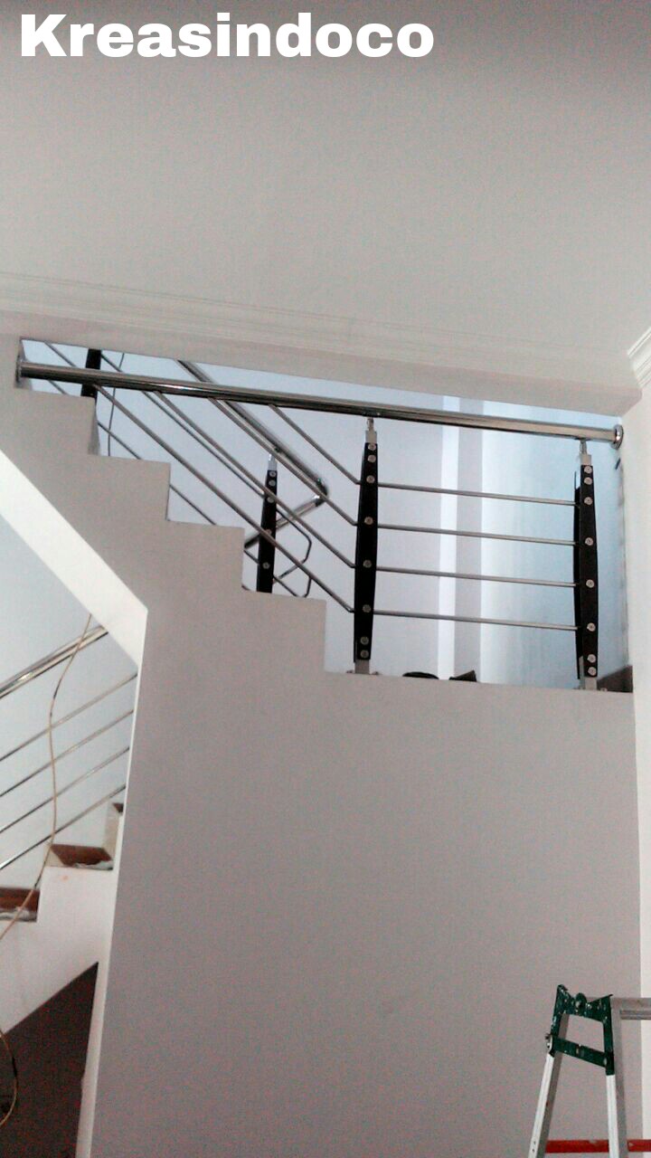 Railing Tiang Besi Minimalis Pemasangan Di Villa Casablanca Sawangan Depok