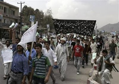 Afghans demonstrate against US Koran burning