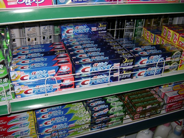 super store toothpaste shelf