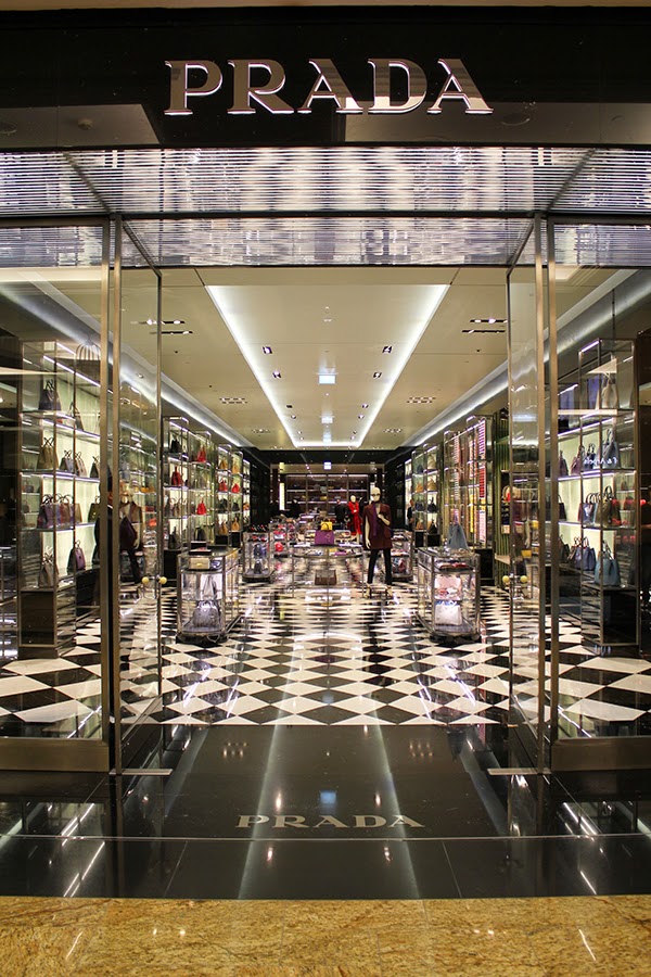 The PRADA store in the Mall of the Emirates . That's the one that has ...