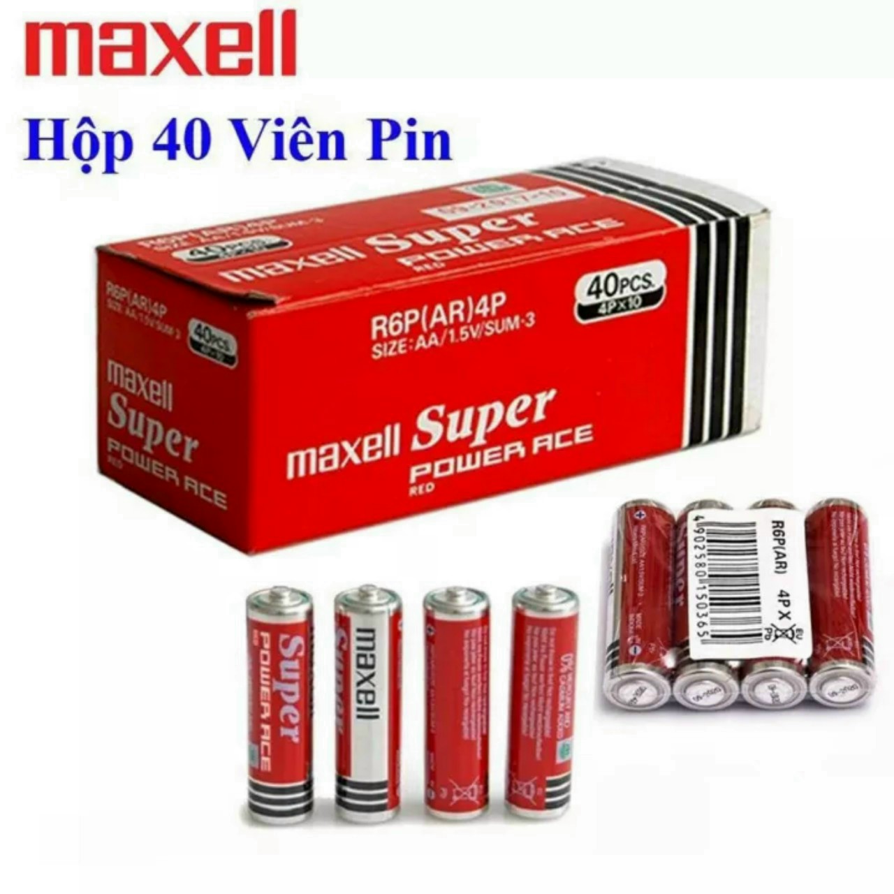 Đại Lý Pin Tiểu Maxell Super AA 2A Tại TPHCM Chính Hãng Giá Rẻ