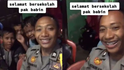 Ditanya Kenapa Tak Mau Jadi Polisi, Jawaban Bocil Ini Sukses Bikin Pak Bhabin Ketawa, Publik: Jujur Banget Si Adek