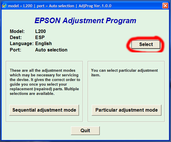 cara resetter epson T13 dan T121