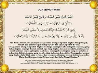 Ramadhan : Bacaan Doa Qunut