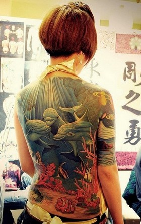 Etc images wallpaper Tattoo Design For Girls and her body is very fish 