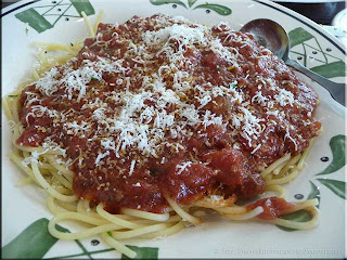 spaghetti with meat sauce