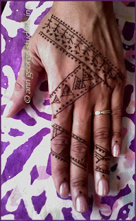 tribal henna tattoo - original henna pattern