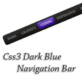 Css3+Dark+Blue+Navigation+Bar