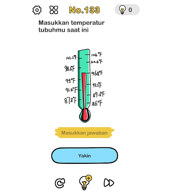 Masukkan tempratur tubuhmu saat ini