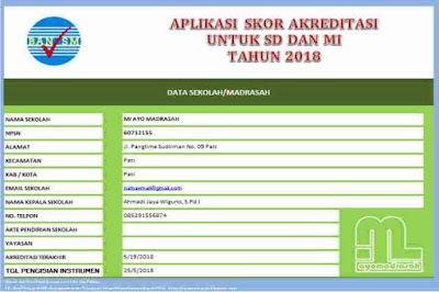 Aplikasi penghitung skor legalisasi tahun  Aplikasi Penghitung Skor Akreditasi 2018 Per-Butir Instrumen