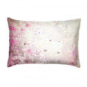 Pink butterfly cushion