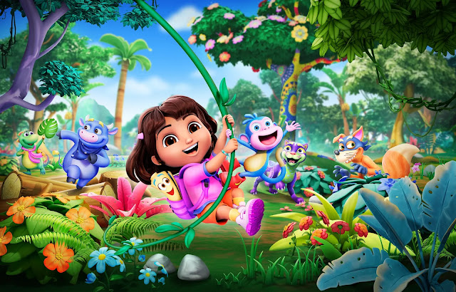 'Dora: Rainforest Rescue' key art (no logo)