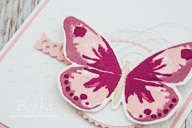 Pretty Pink Butterfly Card For Any Occasion Featuring the Watercolor Wings Stamp Set From Stampin' Up! UK which you can buy here