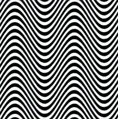 Black and white optical illusion