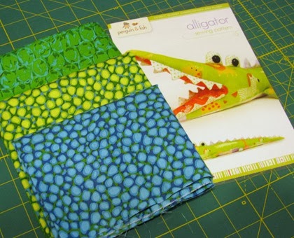 alligator pattern and fabric for blog giveaway