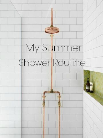 Summer, Clinque, Shower, Routine, Soap and Glory, Lush, Garnier Fructis, L'oreal, Elvive, Dr Organic,