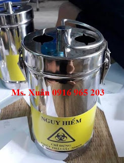 Bình hủy kim tiêm inox 2 lít tại An Giang