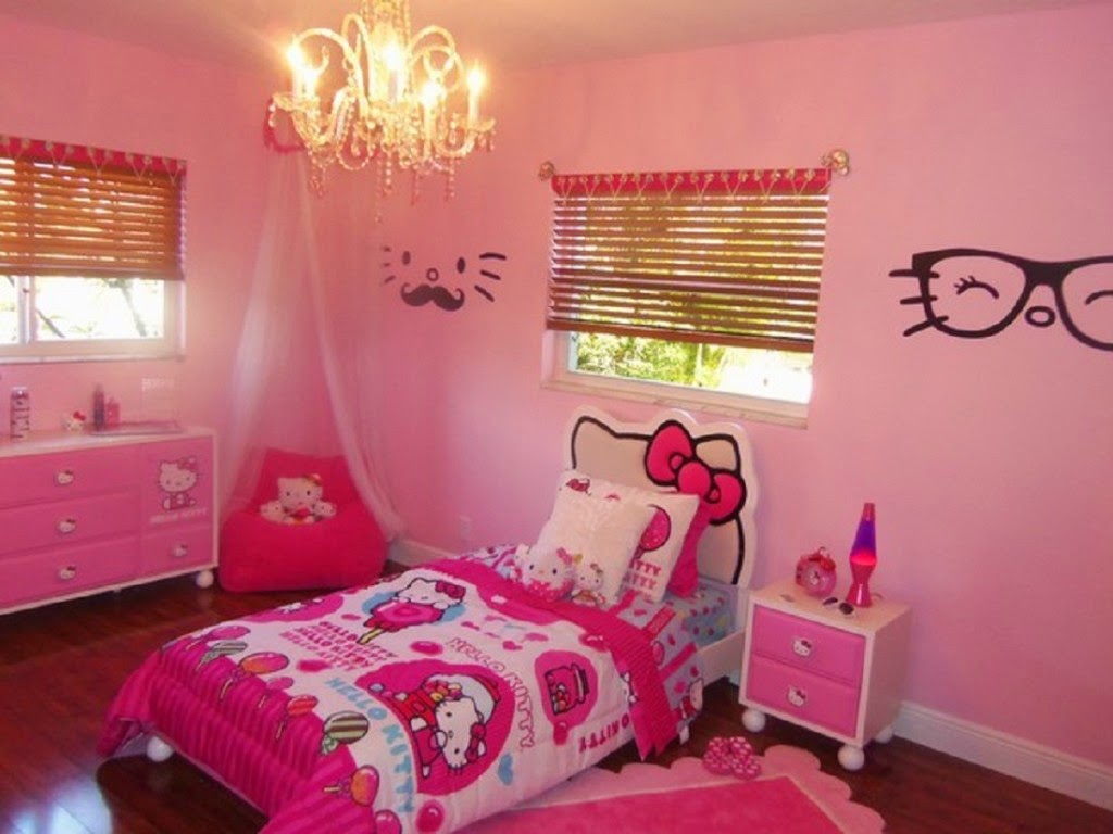 Desain Dinding Kamar Tidur Hello Kitty Sobat Interior Rumah