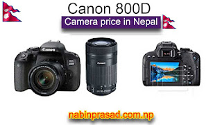 Conon EOS 800D camera price in Nepal