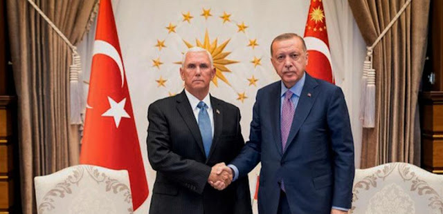 4 أمور انتبه لها في مقابلة أردوغان مع بنس بشأن اتفاق تعليق عمليات نبع السلام في سوريا