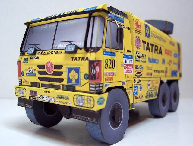 Tatra Truck  Babca Dakar 2007 Paper  Craft Model  PAPEROX 