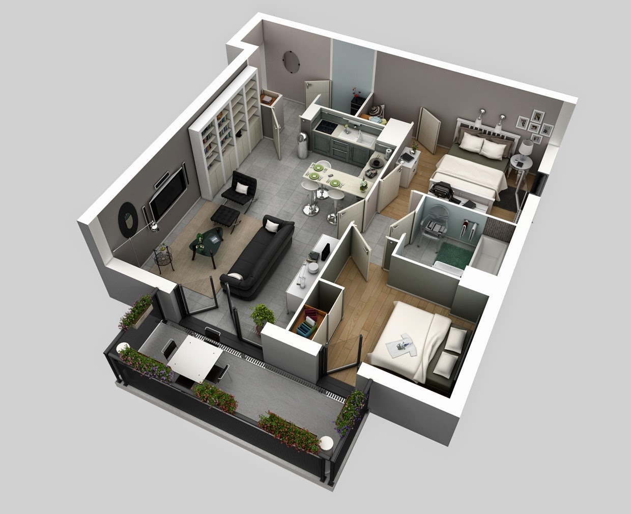 65 Desain Interior 3D Rumah Minimalis Terbaru 2017 2018 Rumahku Unik