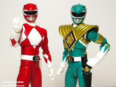 Figuras: Review de Red Ranger Esclusive y Green Ranger Exclusive de "Mighty Morphin Power Rangers" - Tamashii Nations