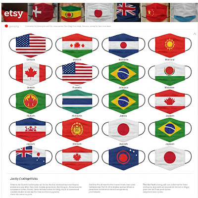 「Etsy 国旗フェイスマスク アメリカ 海外通販 個人輸入代行、他」のイメージ