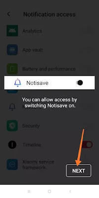 Notisave app