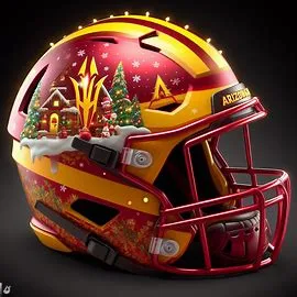 Arizona State Sun Devils Christmas Helmets