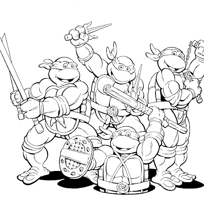Best Ninja Turtles Coloring Pages For Boys Image