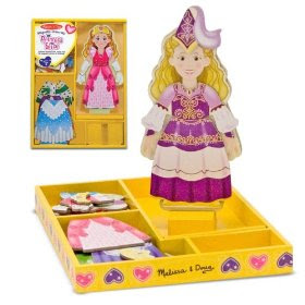 Pre-kindergarten toys - Melissa & Doug Deluxe 24-Piece Princess Elise Magnetic Dress-Up