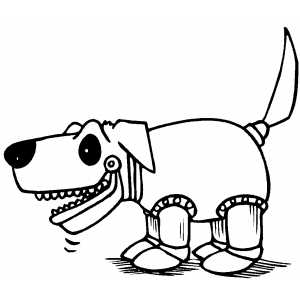 Download Robot Dog Printable Coloring Sheet For Kids