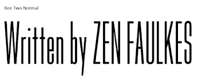 "Written by Zen Faulkes" in Bee Two Normal type