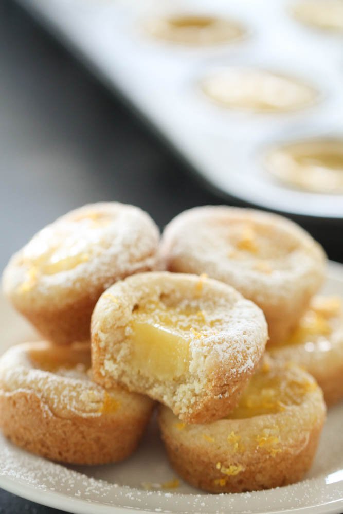 Lemon Bar Cookie Cups - These look delicious.