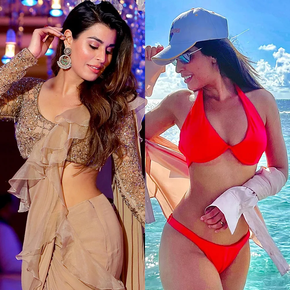 Arti Khetarpal saree vs bikini hot actress