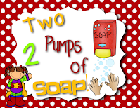 two pumps of soap