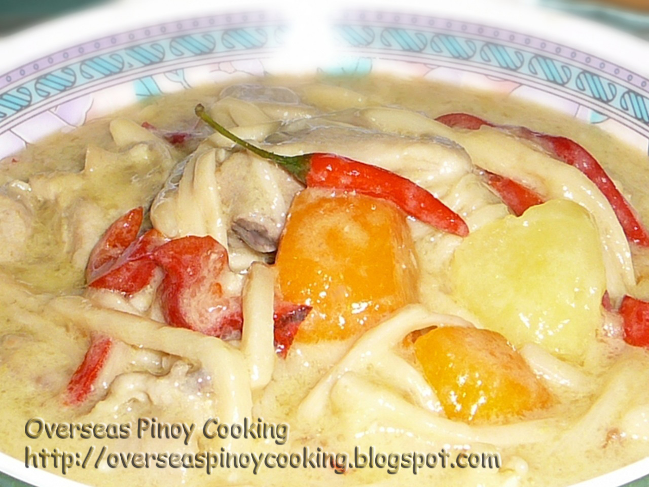 Chicken Curry with Bamboo Shoots