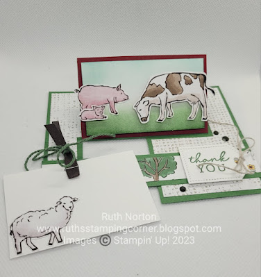 stampin up, day at the farm