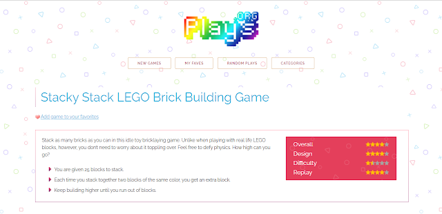 Plays.org Stacy Stack Lego Brick Building Game
