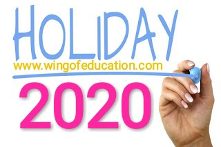 Public Holiday-2020 - www.wingofeducation.com