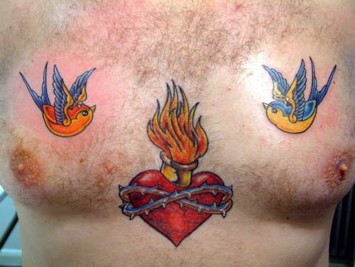 simple heart tattoos