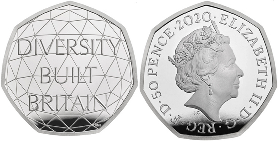 United Kingdom 50 pence 2020 - British Diversity