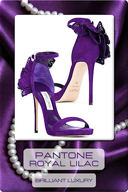 ♦Pantone Fashion Color Royal Lilac #pantone #fashioncolor #purple #shoes #bags #brilliantluxury