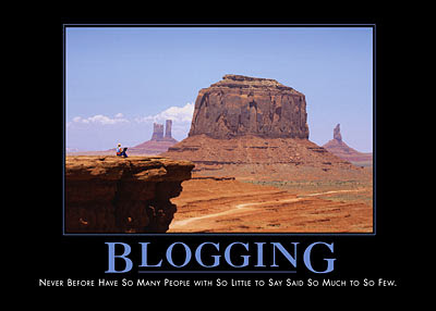 blogging demotivational poster